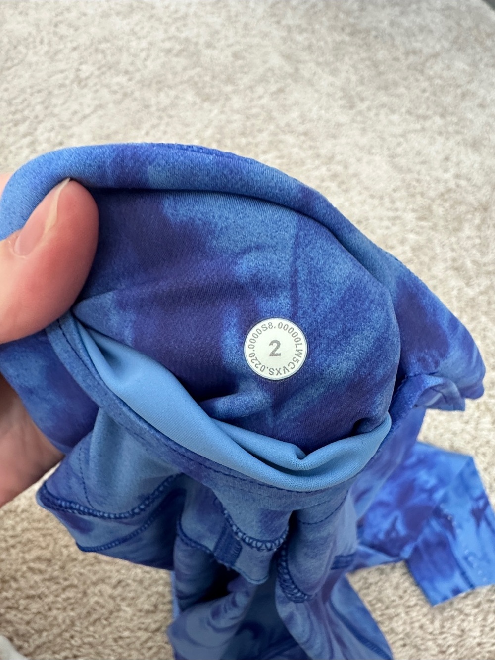 lululemon athletica Blue Tie-Dye Leggings - Picture 3 of 6
